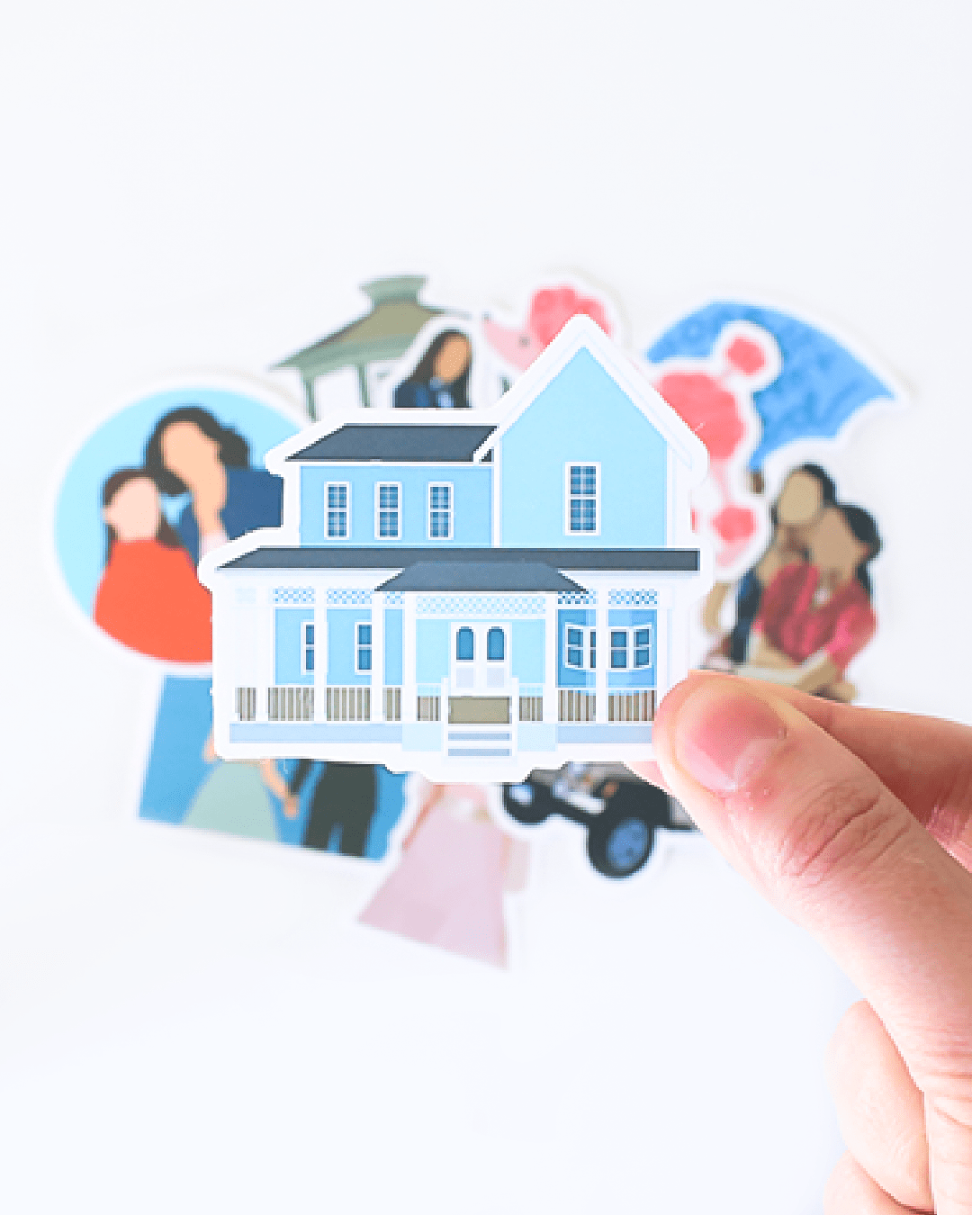6 Assorted Gilmore Girls Inspired Stickers - Mystery Sticker Pack - Gilmore Girls Inspired Stickers