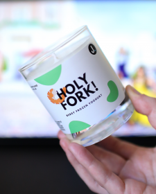 Holy Fork! (Strawberry Frozen Yoghurt) The Good Place Inspired Candle - Eleanor Shellstrop Candle - Holy Fork! The Good Place Candle