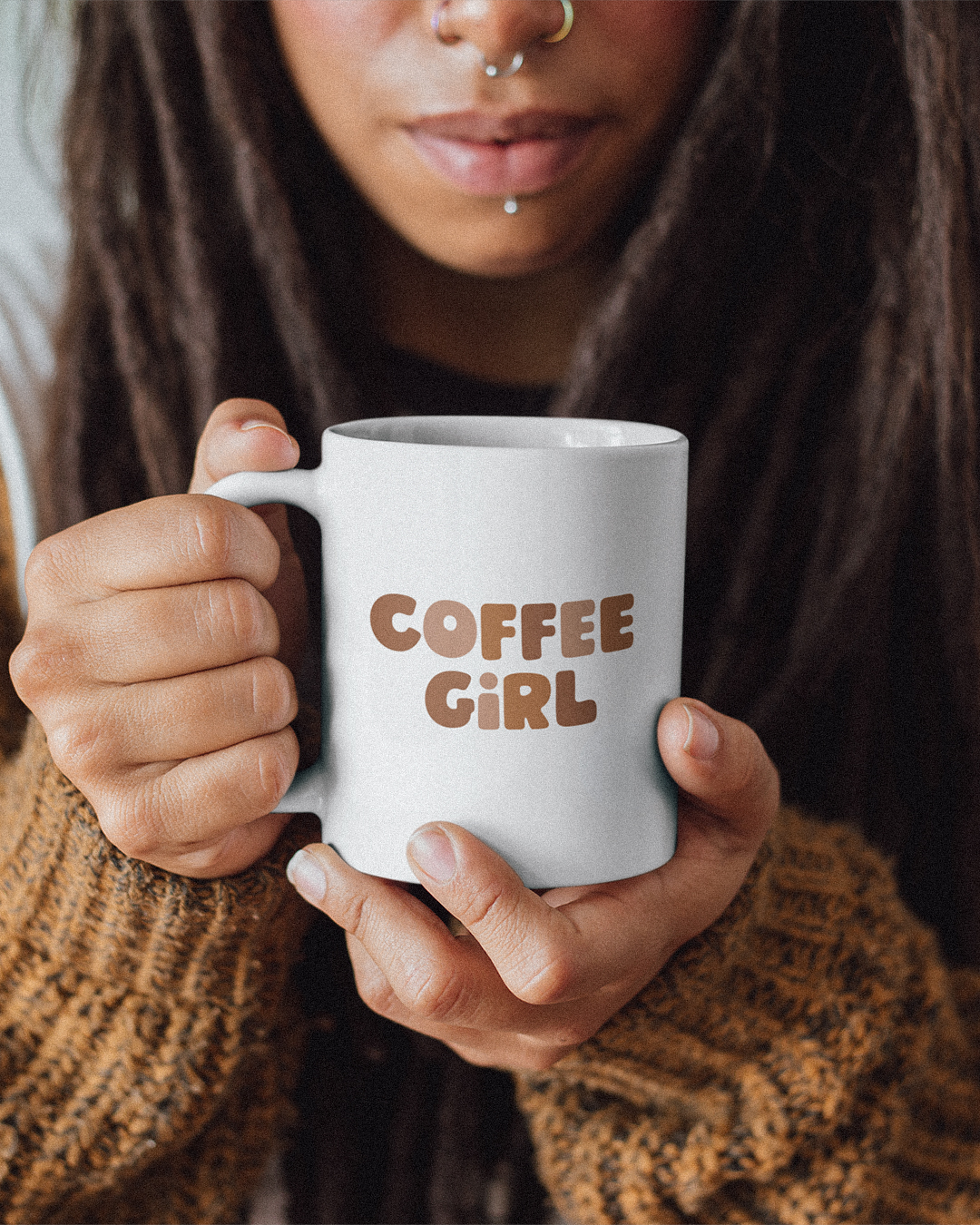 Aesthetic Cute Girl Studying Coffee Mug by aesthetic