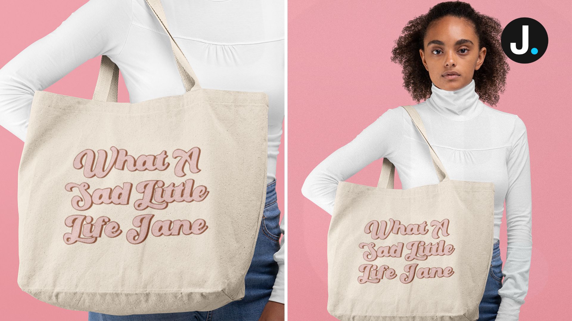 What A Sad Little Life Jane Tote Bag - Come Dine With Me Inspired Tote ...